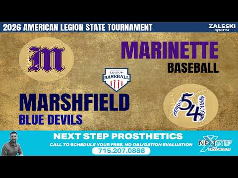 Marinette Post 39 vs Marshfield Blue Devils