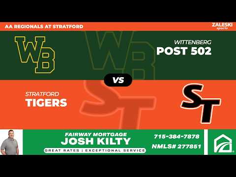 Stratford Tigers vs Wittenberg Post 502