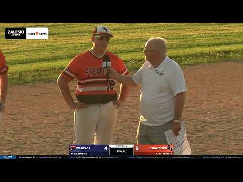 Waupaca Post 161 Warriors at Stratford Tigers